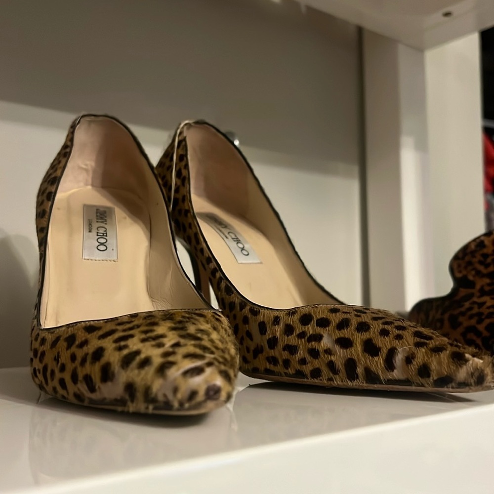 Jimmy Choo leopard heels